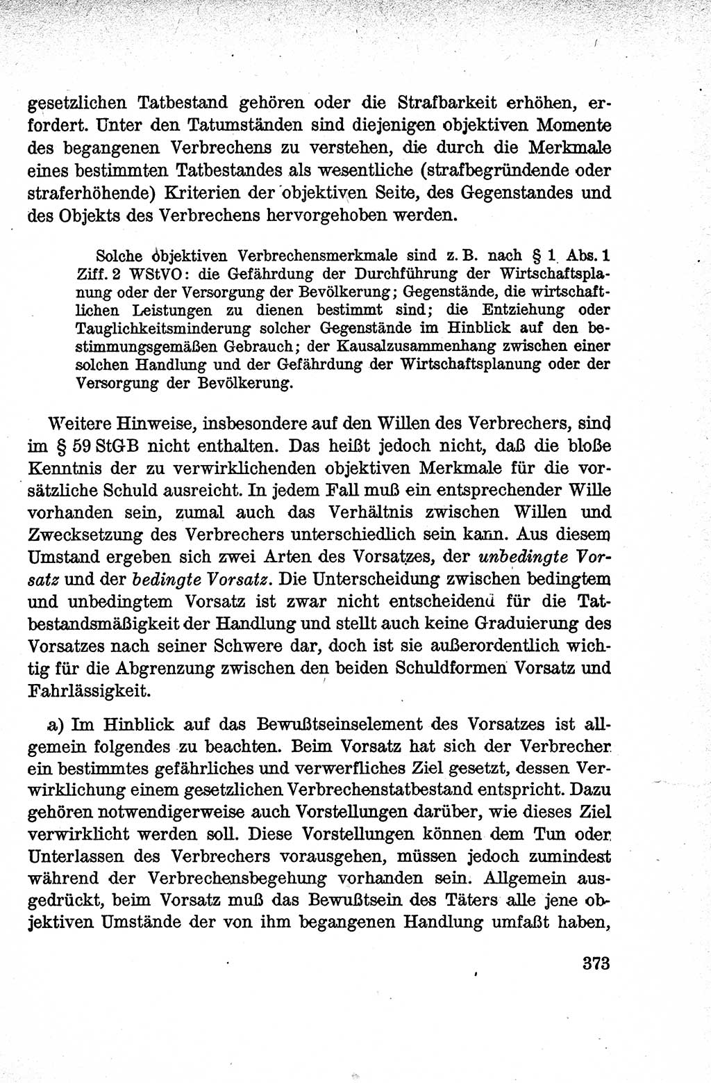 Lehrbuch des Strafrechts der Deutschen Demokratischen Republik (DDR), Allgemeiner Teil 1959, Seite 373 (Lb. Strafr. DDR AT 1959, S. 373)