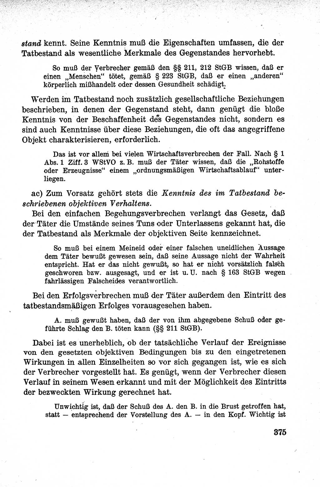 Lehrbuch des Strafrechts der Deutschen Demokratischen Republik (DDR), Allgemeiner Teil 1959, Seite 375 (Lb. Strafr. DDR AT 1959, S. 375)