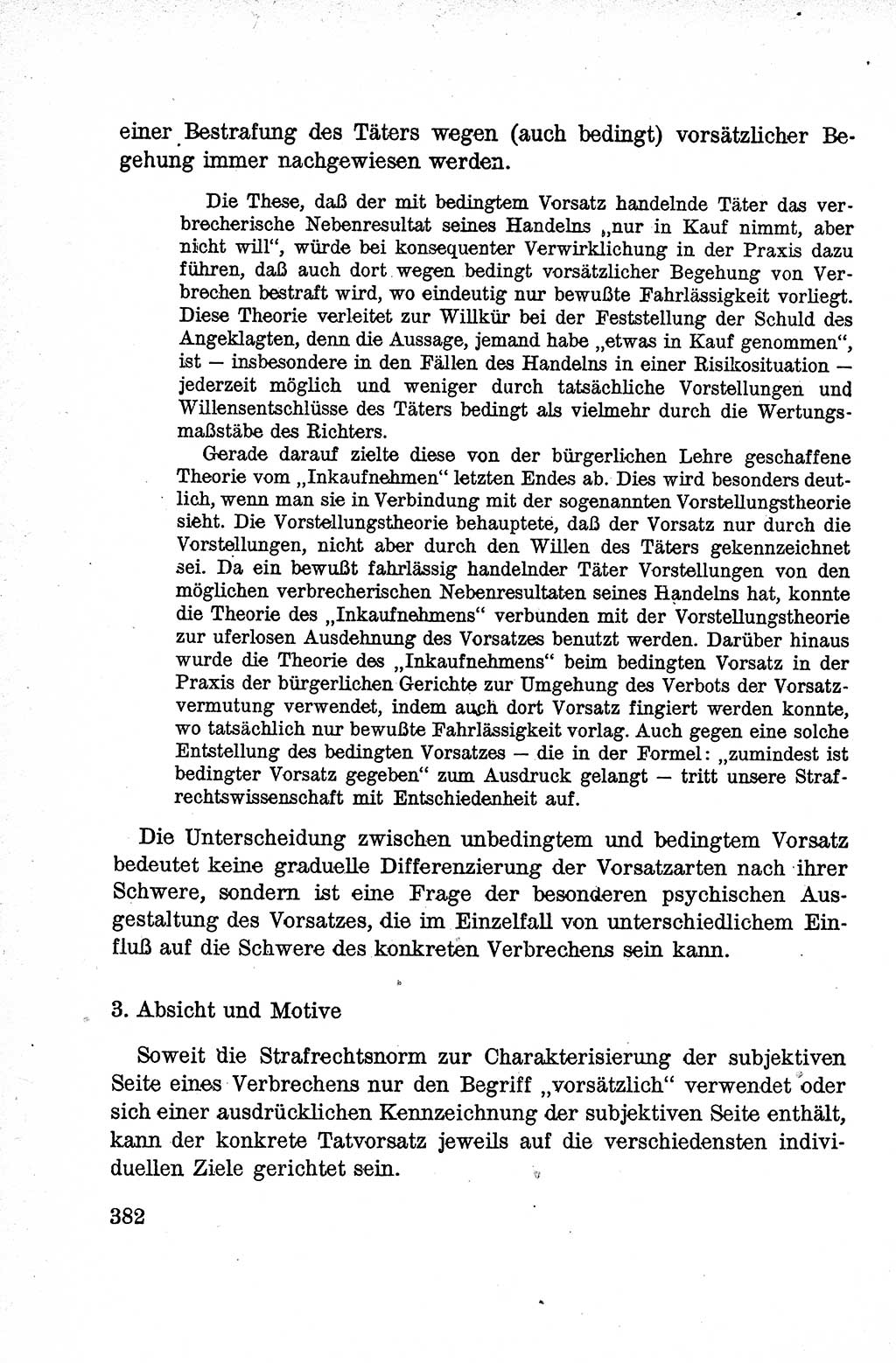 Lehrbuch des Strafrechts der Deutschen Demokratischen Republik (DDR), Allgemeiner Teil 1959, Seite 382 (Lb. Strafr. DDR AT 1959, S. 382)