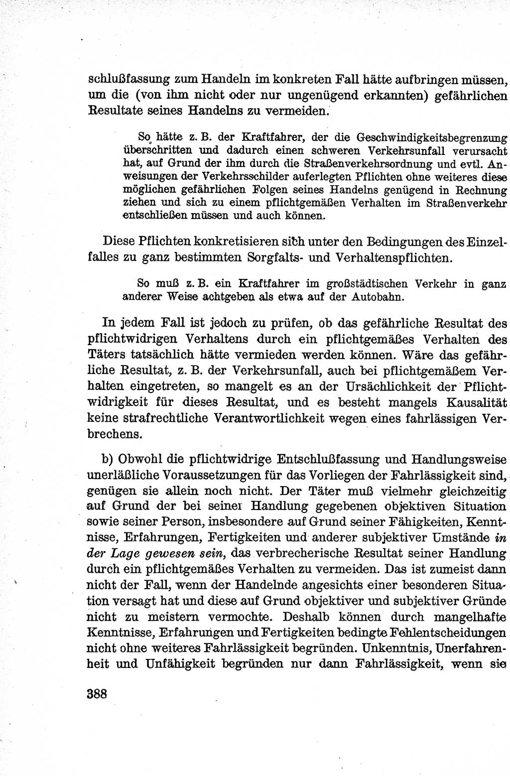Lehrbuch des Strafrechts der Deutschen Demokratischen Republik (DDR), Allgemeiner Teil 1959, Seite 388 (Lb. Strafr. DDR AT 1959, S. 388)