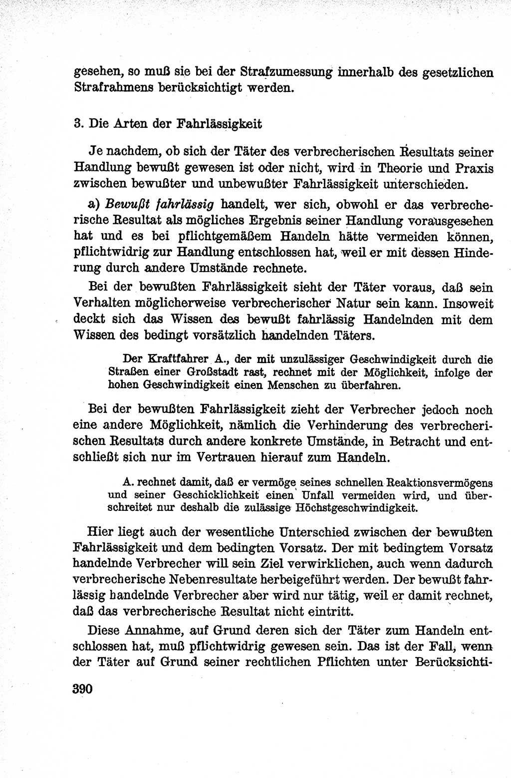 Lehrbuch des Strafrechts der Deutschen Demokratischen Republik (DDR), Allgemeiner Teil 1959, Seite 390 (Lb. Strafr. DDR AT 1959, S. 390)