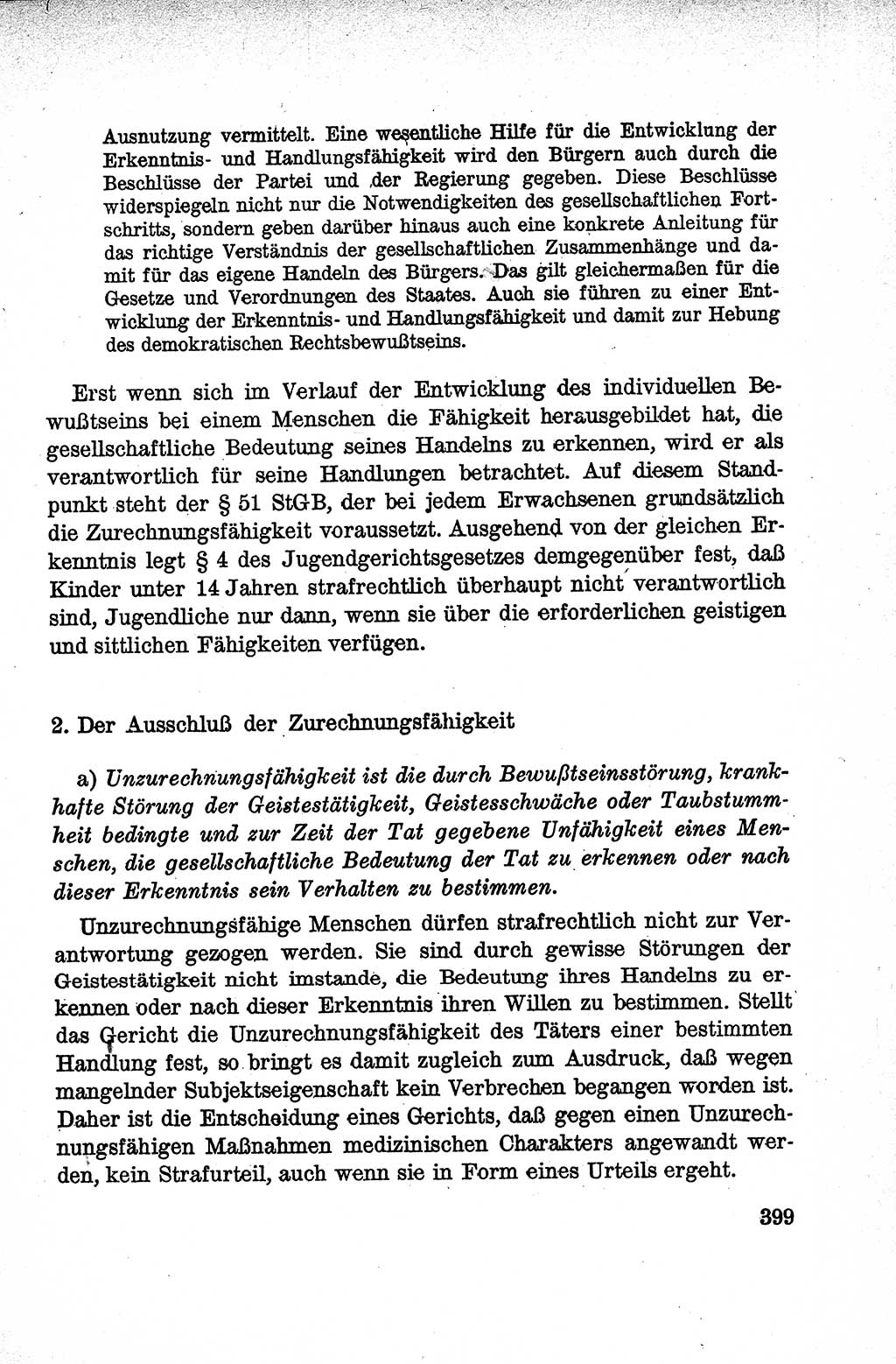 Lehrbuch des Strafrechts der Deutschen Demokratischen Republik (DDR), Allgemeiner Teil 1959, Seite 399 (Lb. Strafr. DDR AT 1959, S. 399)
