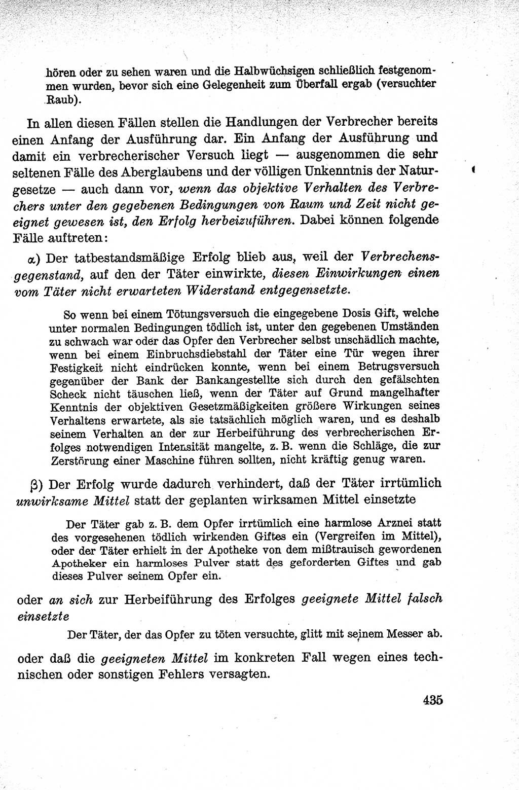 Lehrbuch des Strafrechts der Deutschen Demokratischen Republik (DDR), Allgemeiner Teil 1959, Seite 435 (Lb. Strafr. DDR AT 1959, S. 435)