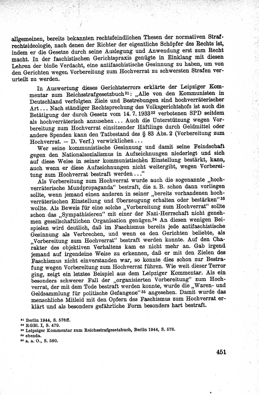 Lehrbuch des Strafrechts der Deutschen Demokratischen Republik (DDR), Allgemeiner Teil 1959, Seite 451 (Lb. Strafr. DDR AT 1959, S. 451)