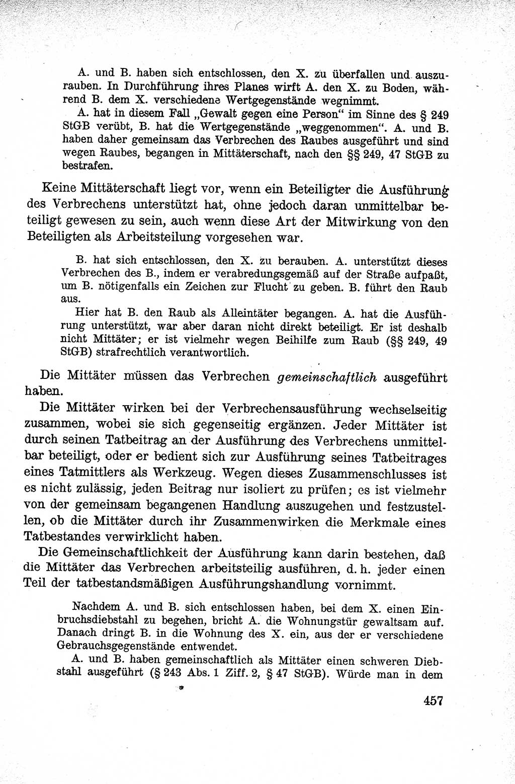 Lehrbuch des Strafrechts der Deutschen Demokratischen Republik (DDR), Allgemeiner Teil 1959, Seite 457 (Lb. Strafr. DDR AT 1959, S. 457)