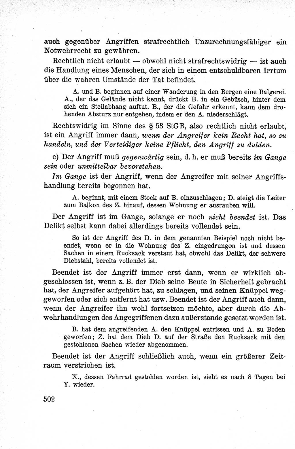 Lehrbuch des Strafrechts der Deutschen Demokratischen Republik (DDR), Allgemeiner Teil 1959, Seite 502 (Lb. Strafr. DDR AT 1959, S. 502)