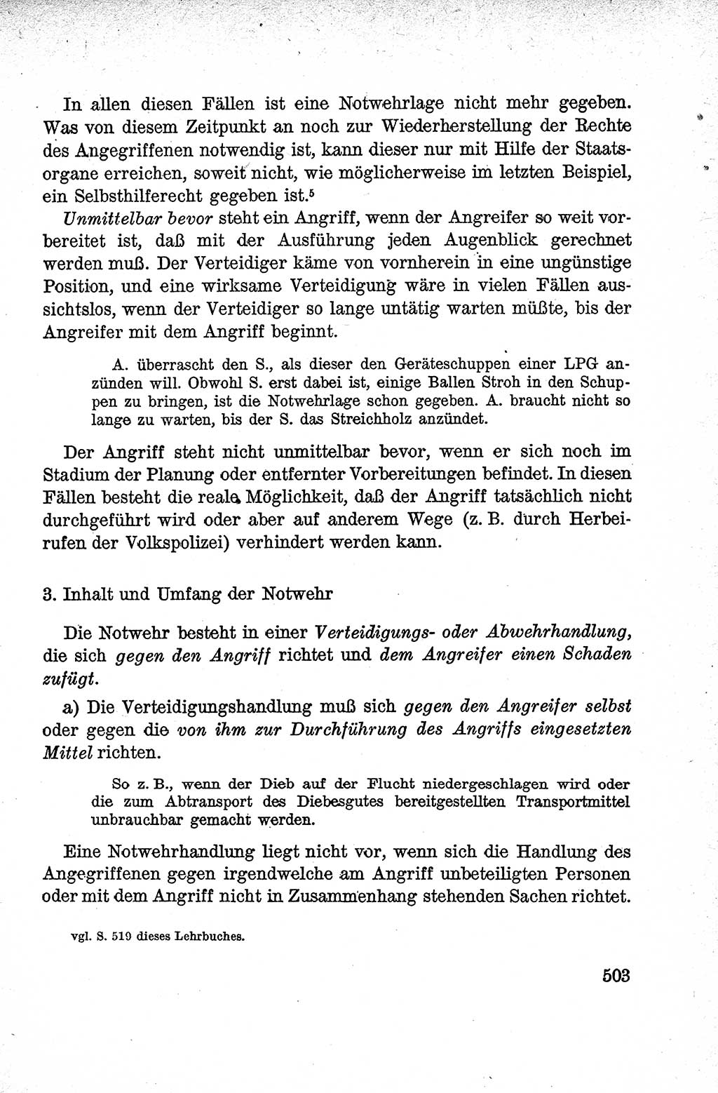 Lehrbuch des Strafrechts der Deutschen Demokratischen Republik (DDR), Allgemeiner Teil 1959, Seite 503 (Lb. Strafr. DDR AT 1959, S. 503)