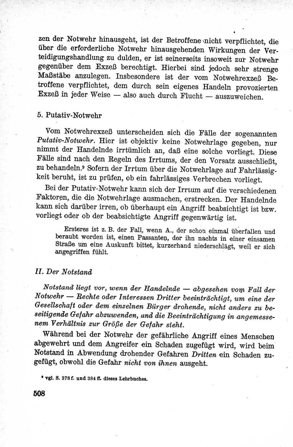 Lehrbuch des Strafrechts der Deutschen Demokratischen Republik (DDR), Allgemeiner Teil 1959, Seite 508 (Lb. Strafr. DDR AT 1959, S. 508)