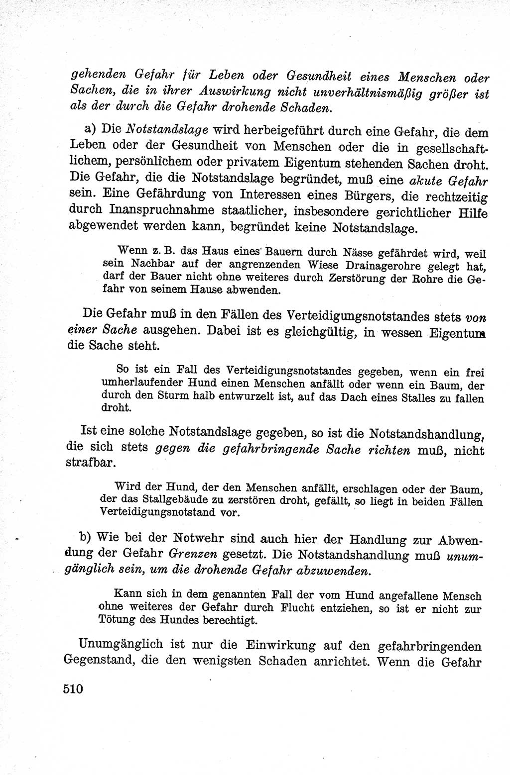 Lehrbuch des Strafrechts der Deutschen Demokratischen Republik (DDR), Allgemeiner Teil 1959, Seite 510 (Lb. Strafr. DDR AT 1959, S. 510)