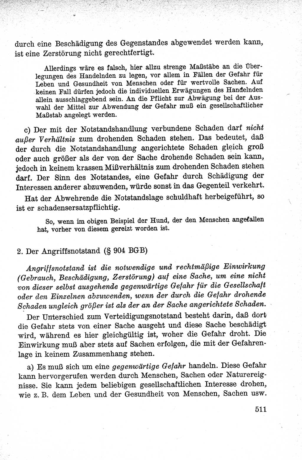 Lehrbuch des Strafrechts der Deutschen Demokratischen Republik (DDR), Allgemeiner Teil 1959, Seite 511 (Lb. Strafr. DDR AT 1959, S. 511)
