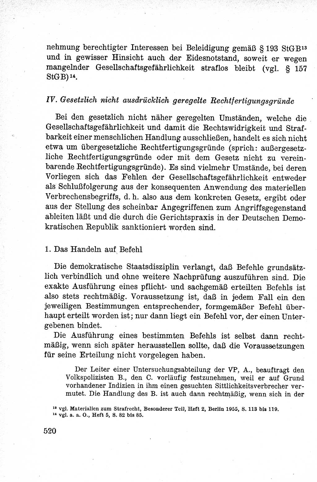 Lehrbuch des Strafrechts der Deutschen Demokratischen Republik (DDR), Allgemeiner Teil 1959, Seite 520 (Lb. Strafr. DDR AT 1959, S. 520)