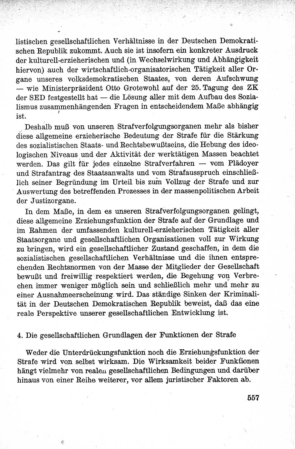 Lehrbuch des Strafrechts der Deutschen Demokratischen Republik (DDR), Allgemeiner Teil 1959, Seite 557 (Lb. Strafr. DDR AT 1959, S. 557)