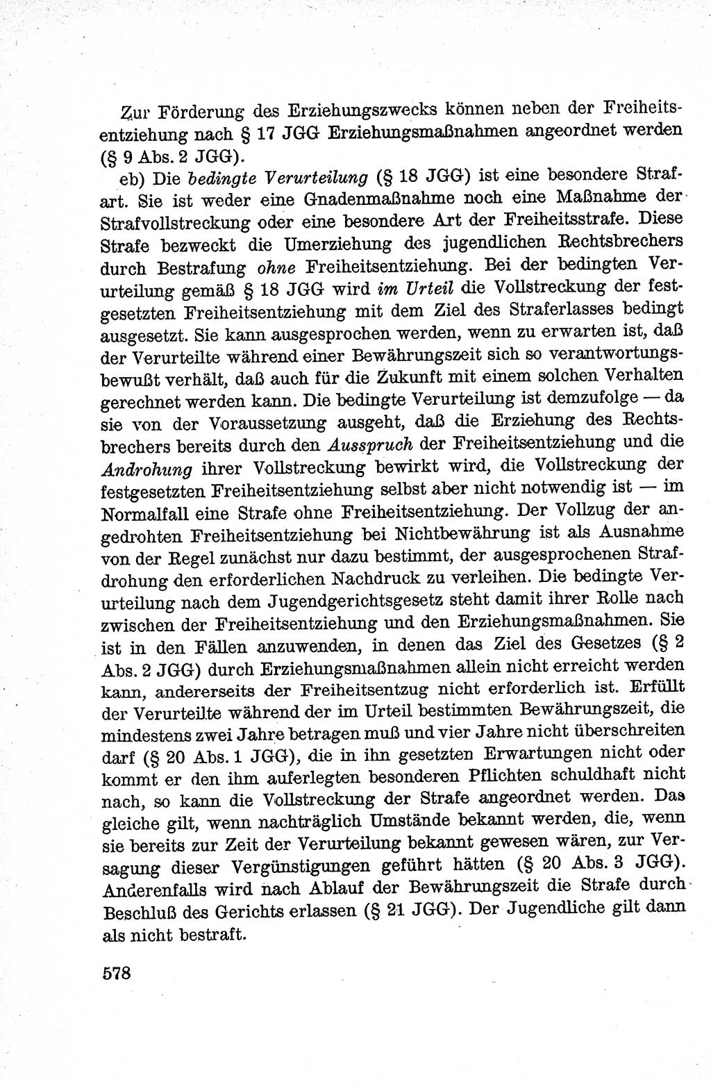 Lehrbuch des Strafrechts der Deutschen Demokratischen Republik (DDR), Allgemeiner Teil 1959, Seite 578 (Lb. Strafr. DDR AT 1959, S. 578)