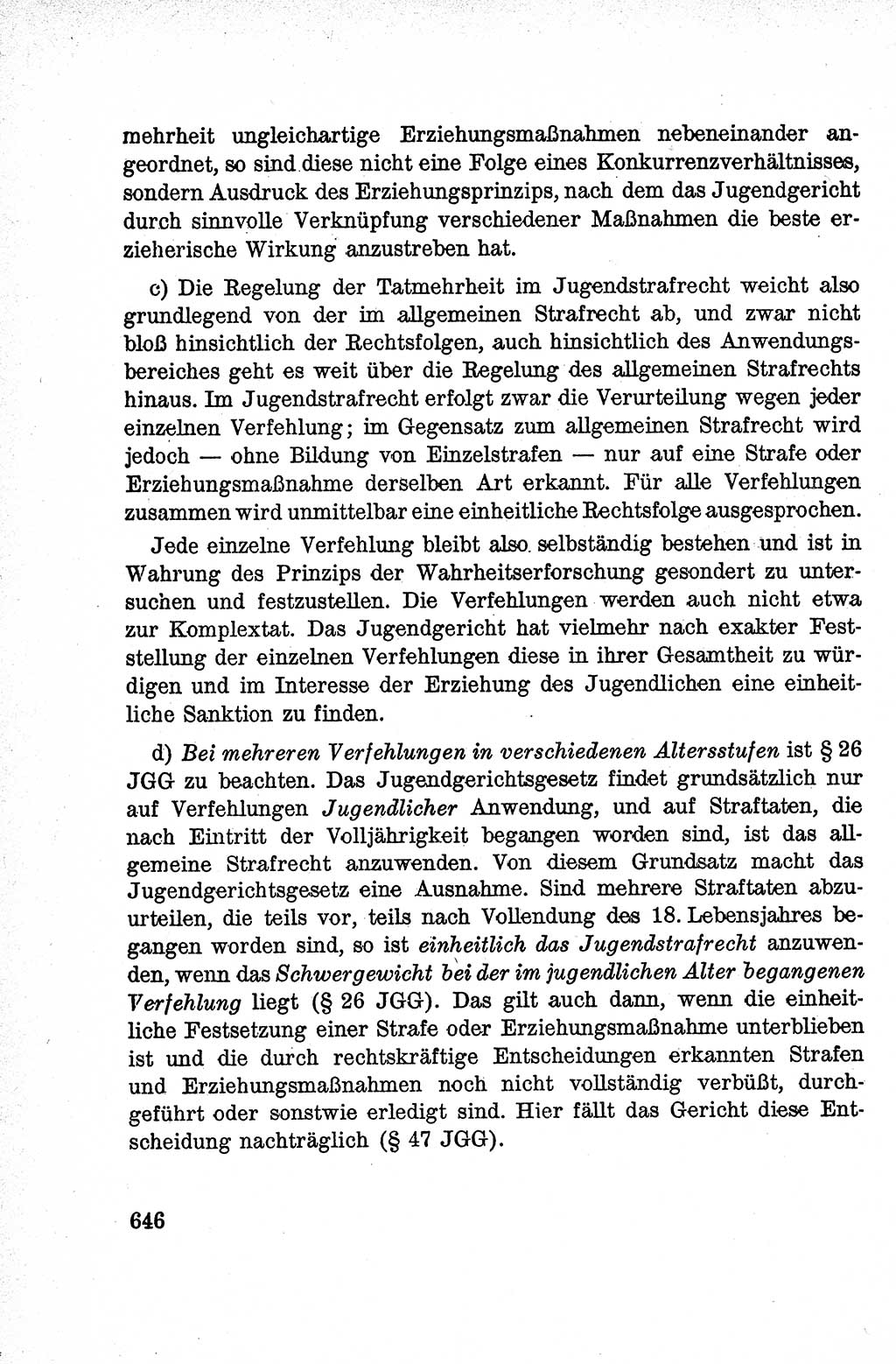 Lehrbuch des Strafrechts der Deutschen Demokratischen Republik (DDR), Allgemeiner Teil 1959, Seite 646 (Lb. Strafr. DDR AT 1959, S. 646)