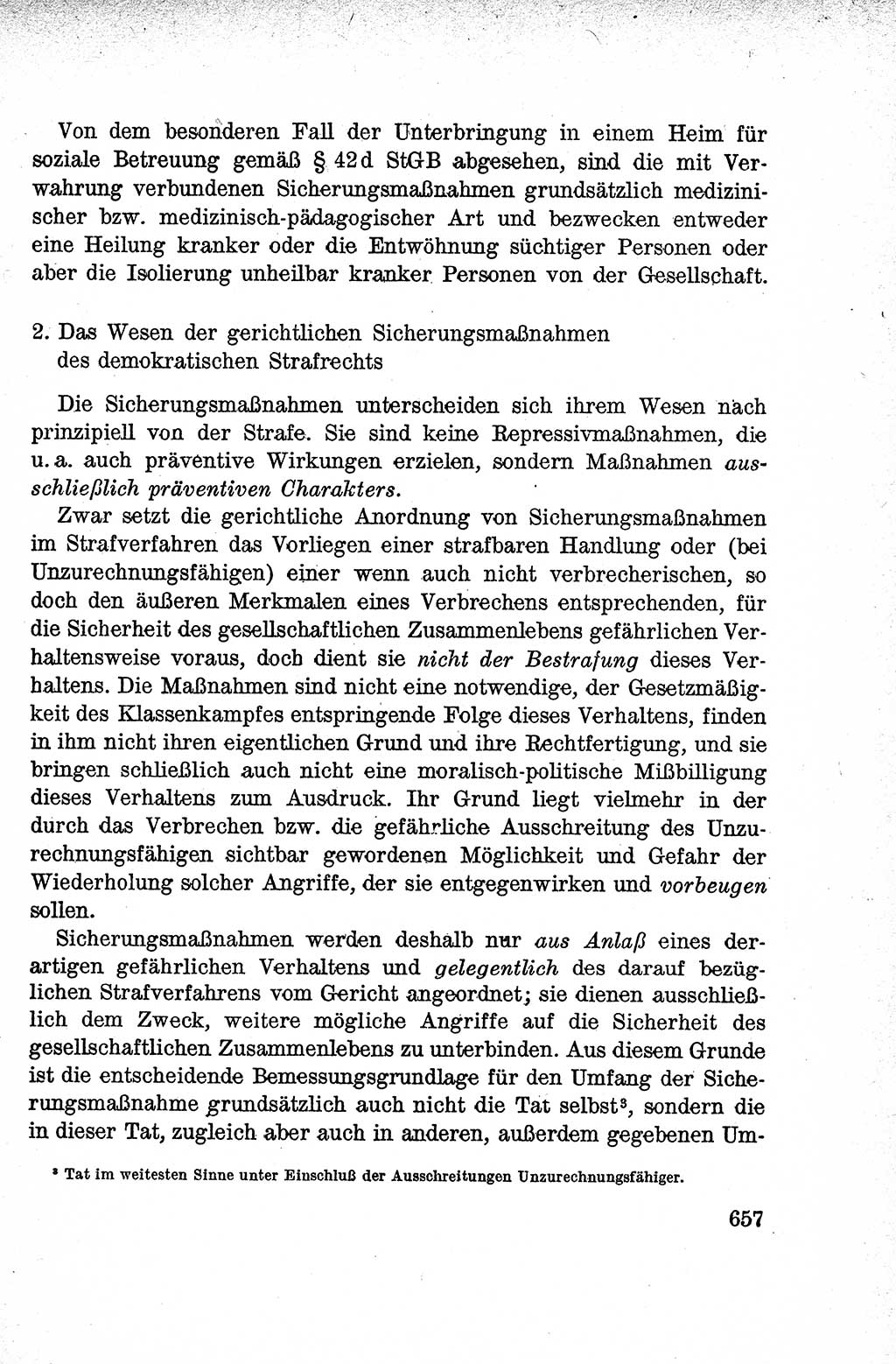 Lehrbuch des Strafrechts der Deutschen Demokratischen Republik (DDR), Allgemeiner Teil 1959, Seite 657 (Lb. Strafr. DDR AT 1959, S. 657)