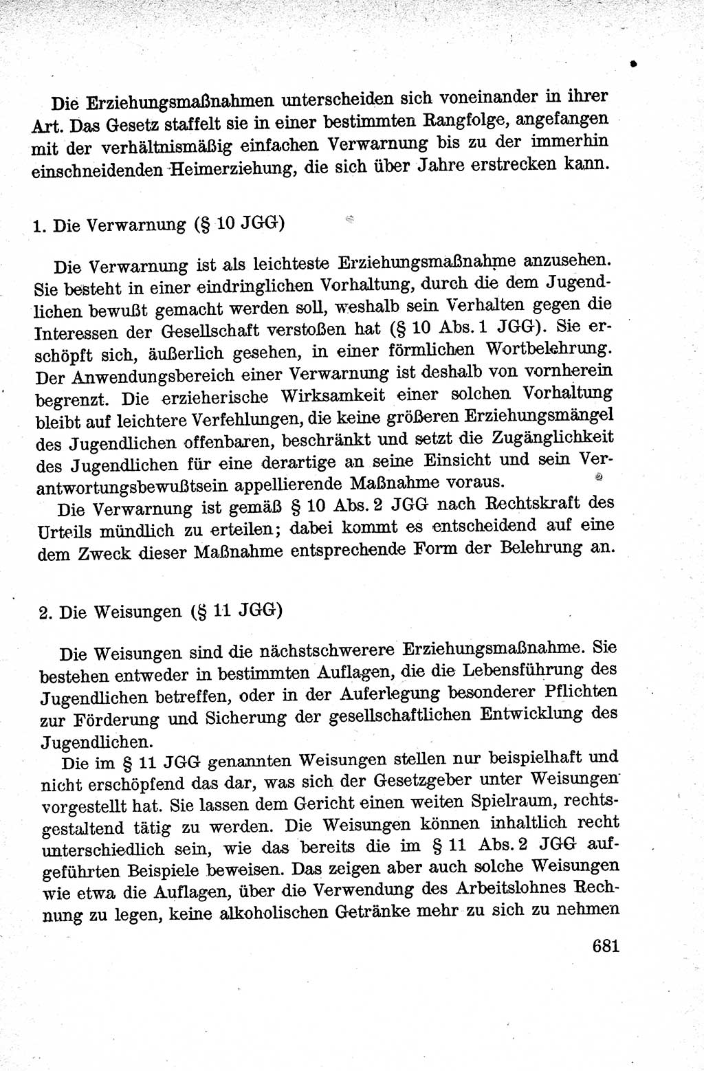 Lehrbuch des Strafrechts der Deutschen Demokratischen Republik (DDR), Allgemeiner Teil 1959, Seite 681 (Lb. Strafr. DDR AT 1959, S. 681)
