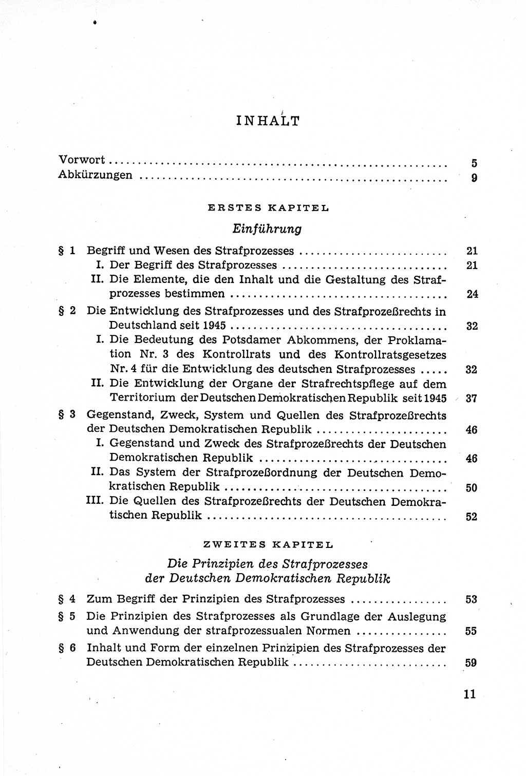 Leitfaden des Strafprozeßrechts der Deutschen Demokratischen Republik (DDR) 1959, Seite 11 (LF StPR DDR 1959, S. 11)