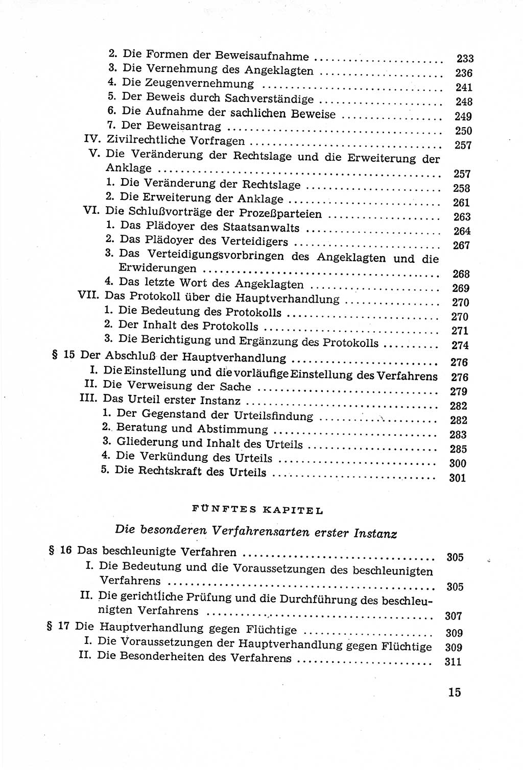 Leitfaden des Strafprozeßrechts der Deutschen Demokratischen Republik (DDR) 1959, Seite 15 (LF StPR DDR 1959, S. 15)