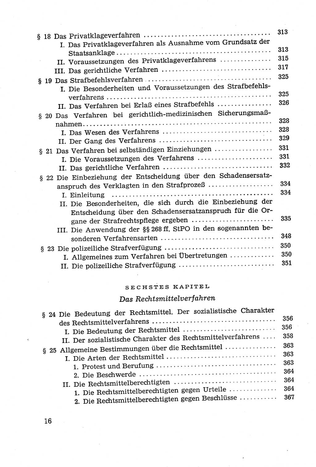 Leitfaden des Strafprozeßrechts der Deutschen Demokratischen Republik (DDR) 1959, Seite 16 (LF StPR DDR 1959, S. 16)