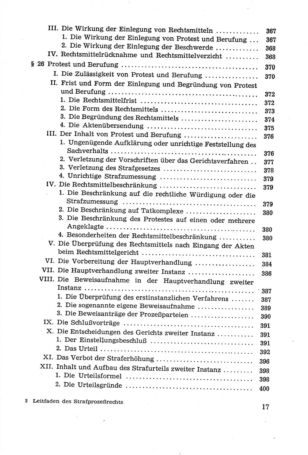 Leitfaden des Strafprozeßrechts der Deutschen Demokratischen Republik (DDR) 1959, Seite 17 (LF StPR DDR 1959, S. 17)