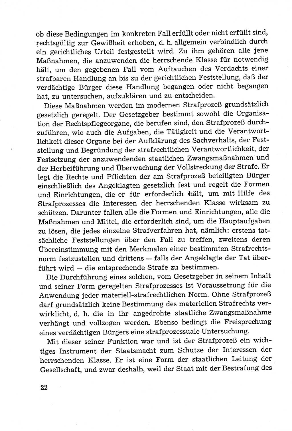 Leitfaden des Strafprozeßrechts der Deutschen Demokratischen Republik (DDR) 1959, Seite 22 (LF StPR DDR 1959, S. 22)