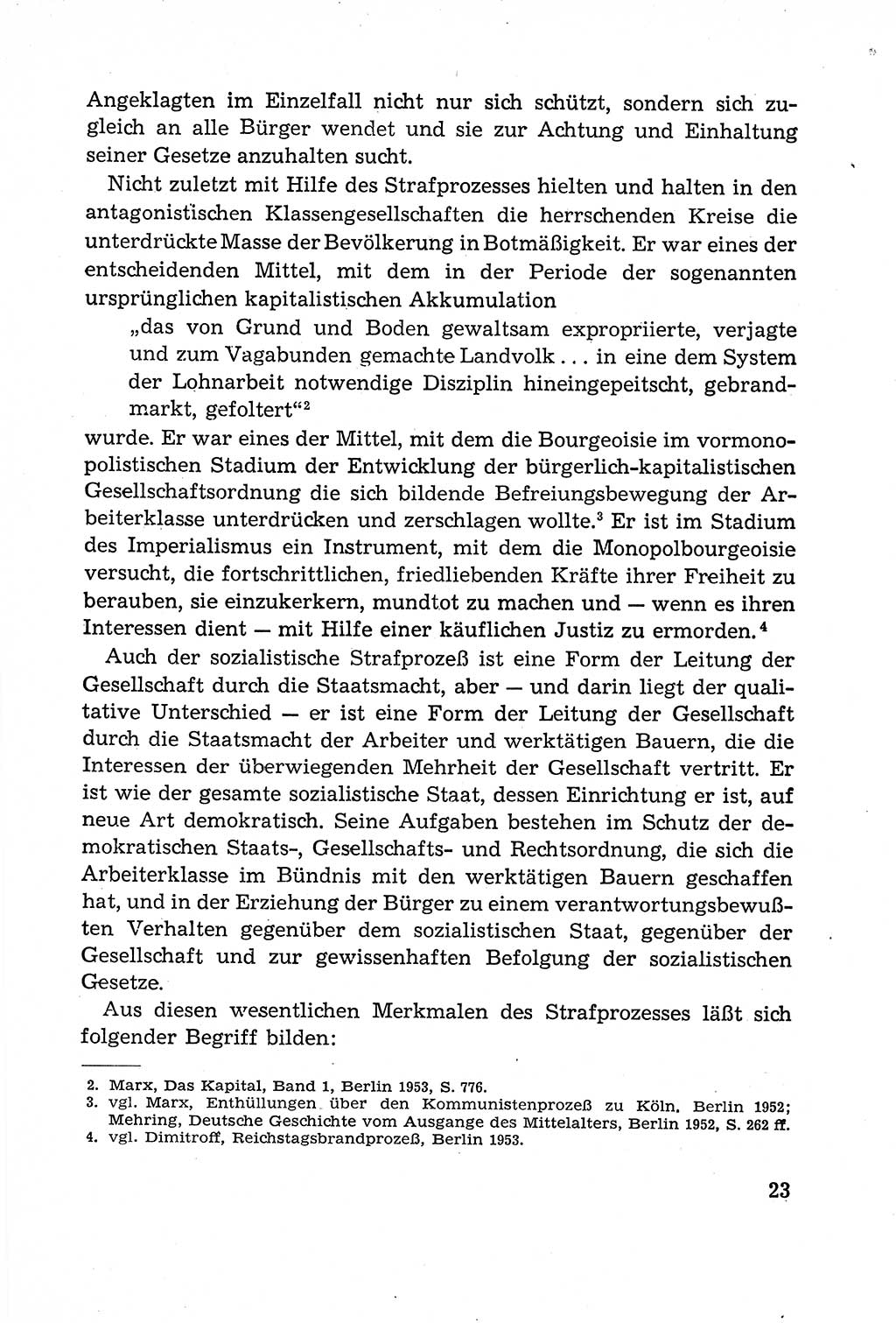 Leitfaden des Strafprozeßrechts der Deutschen Demokratischen Republik (DDR) 1959, Seite 23 (LF StPR DDR 1959, S. 23)