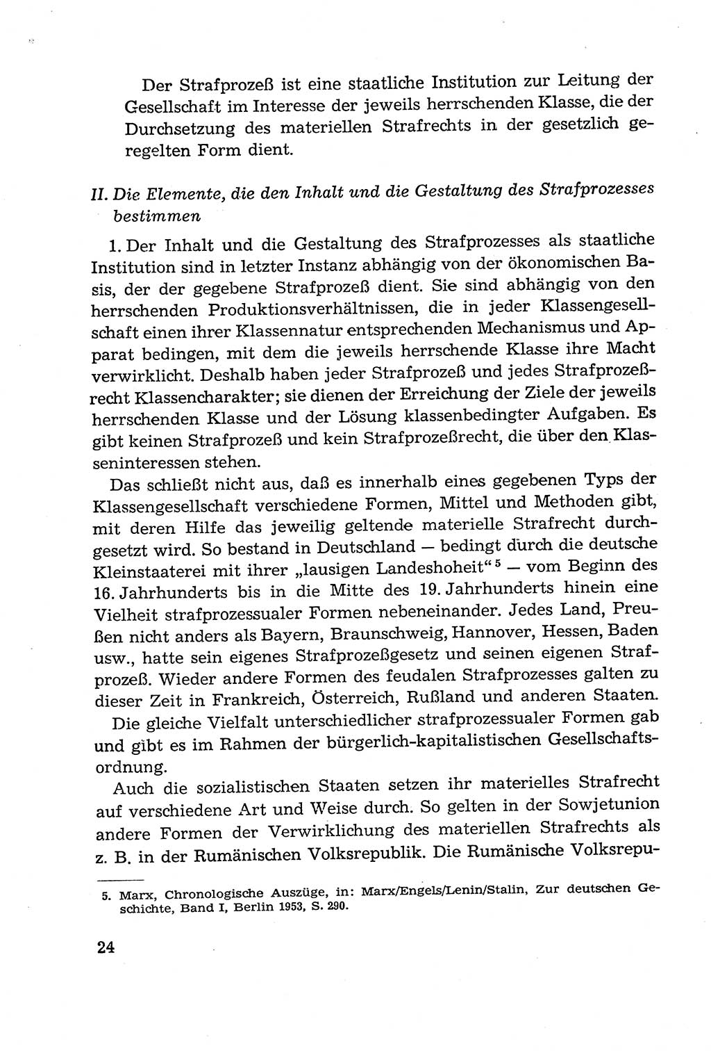 Leitfaden des Strafprozeßrechts der Deutschen Demokratischen Republik (DDR) 1959, Seite 24 (LF StPR DDR 1959, S. 24)