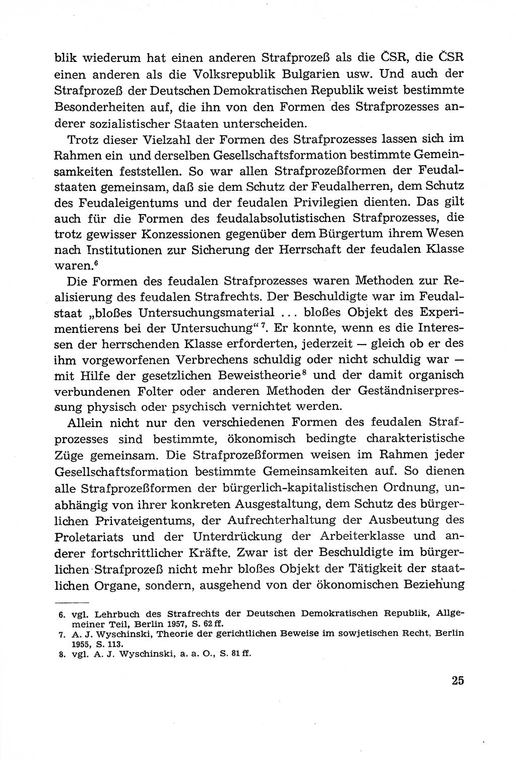 Leitfaden des Strafprozeßrechts der Deutschen Demokratischen Republik (DDR) 1959, Seite 25 (LF StPR DDR 1959, S. 25)
