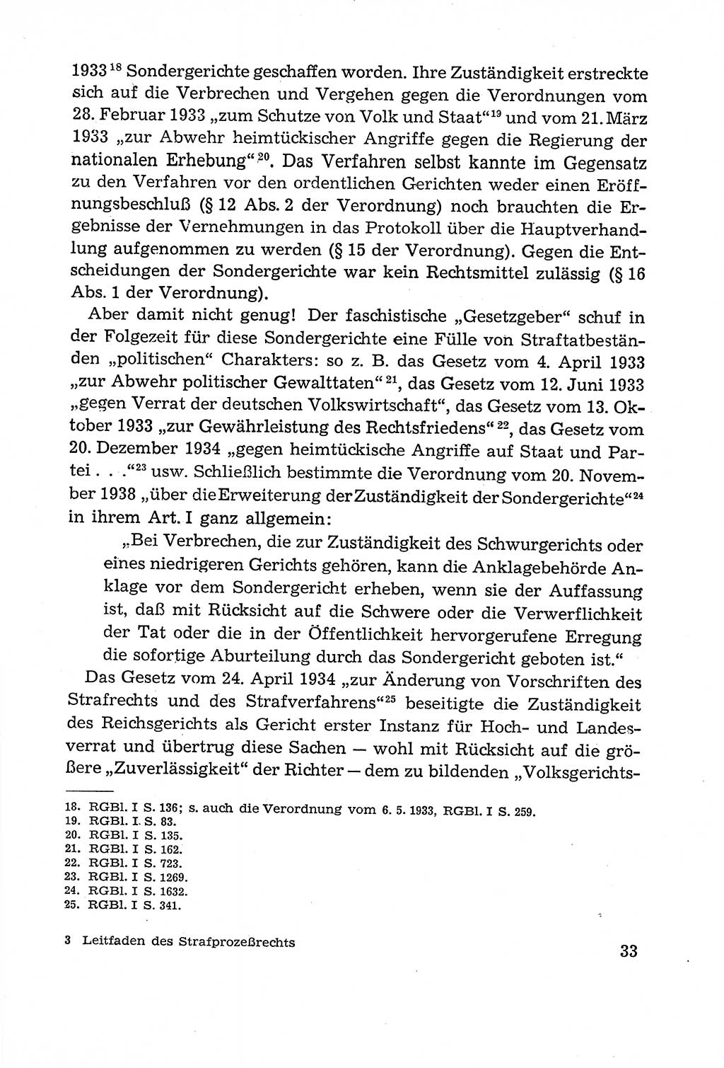 Leitfaden des Strafprozeßrechts der Deutschen Demokratischen Republik (DDR) 1959, Seite 33 (LF StPR DDR 1959, S. 33)