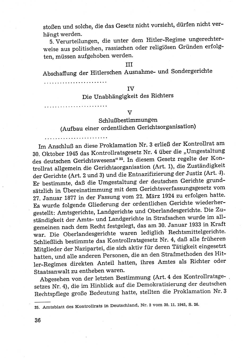 Leitfaden des Strafprozeßrechts der Deutschen Demokratischen Republik (DDR) 1959, Seite 36 (LF StPR DDR 1959, S. 36)