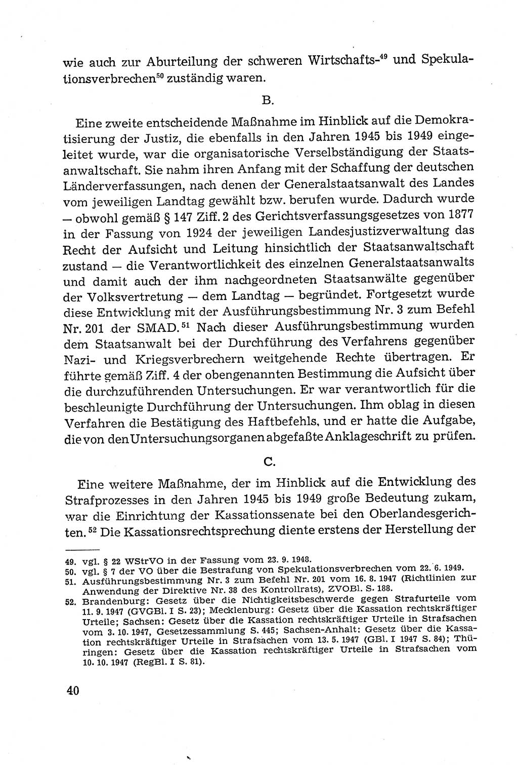 Leitfaden des Strafprozeßrechts der Deutschen Demokratischen Republik (DDR) 1959, Seite 40 (LF StPR DDR 1959, S. 40)