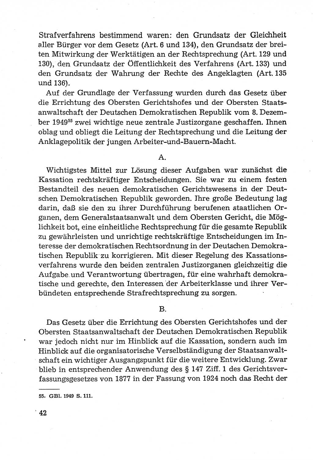 Leitfaden des Strafprozeßrechts der Deutschen Demokratischen Republik (DDR) 1959, Seite 42 (LF StPR DDR 1959, S. 42)