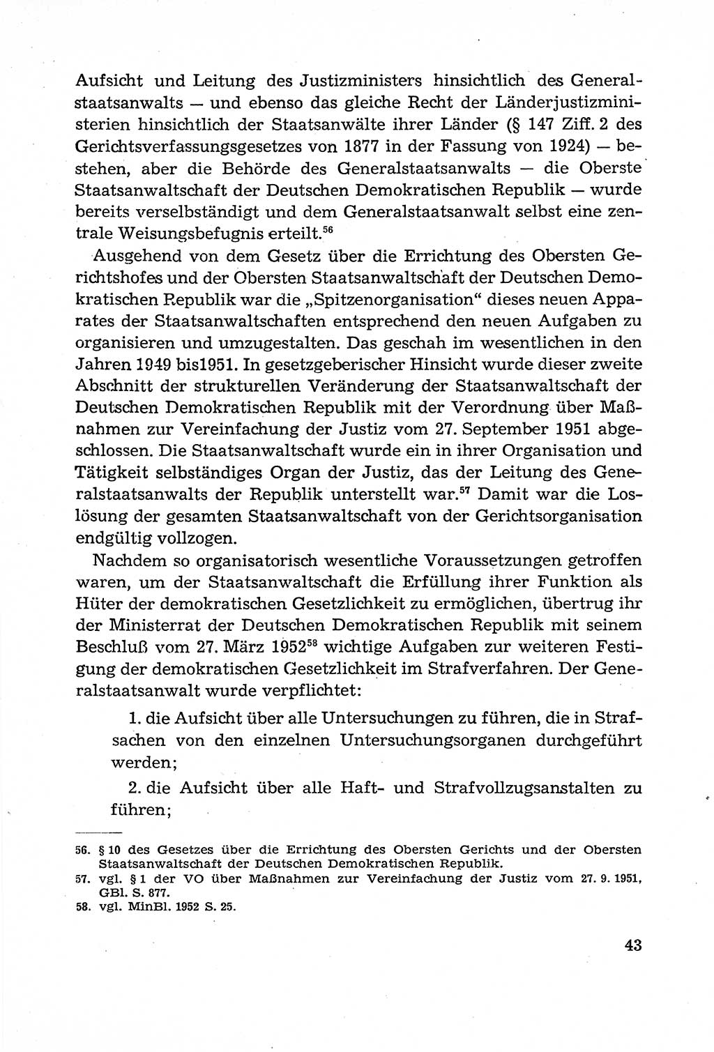 Leitfaden des Strafprozeßrechts der Deutschen Demokratischen Republik (DDR) 1959, Seite 43 (LF StPR DDR 1959, S. 43)