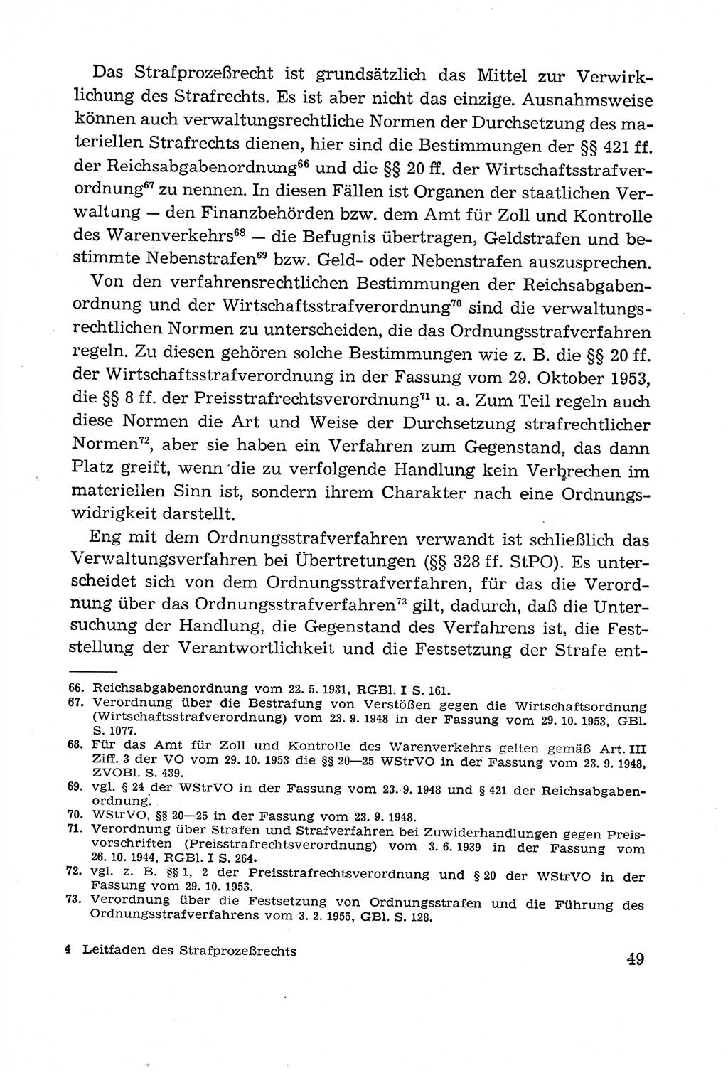 Leitfaden des Strafprozeßrechts der Deutschen Demokratischen Republik (DDR) 1959, Seite 49 (LF StPR DDR 1959, S. 49)