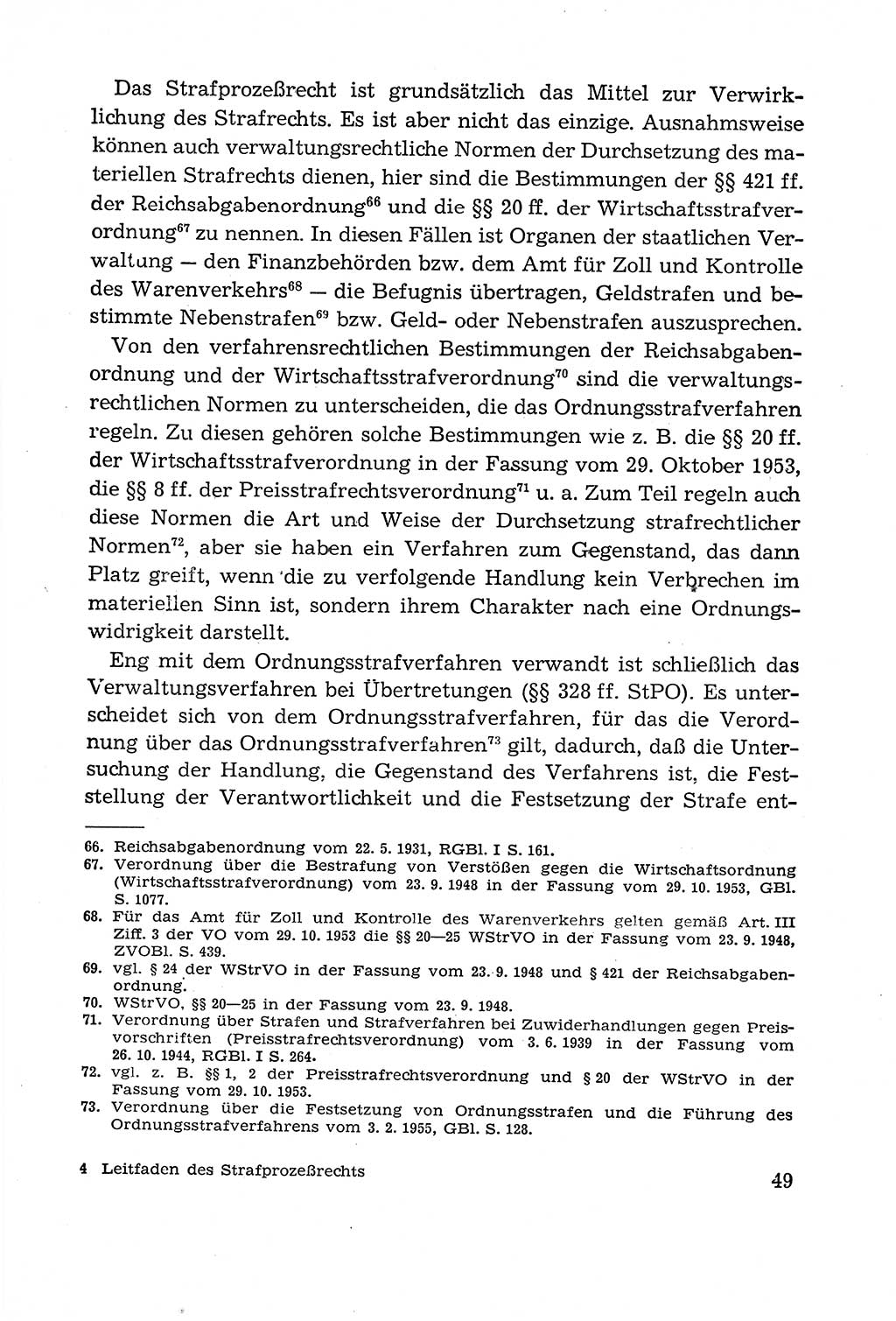 Leitfaden des Strafprozeßrechts der Deutschen Demokratischen Republik (DDR) 1959, Seite 49 (LF StPR DDR 1959, S. 49)