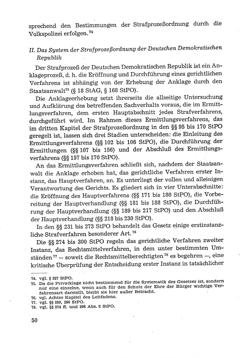 Leitfaden des Strafprozeßrechts der Deutschen Demokratischen Republik (DDR) 1959, Seite 50 (LF StPR DDR 1959, S. 50)