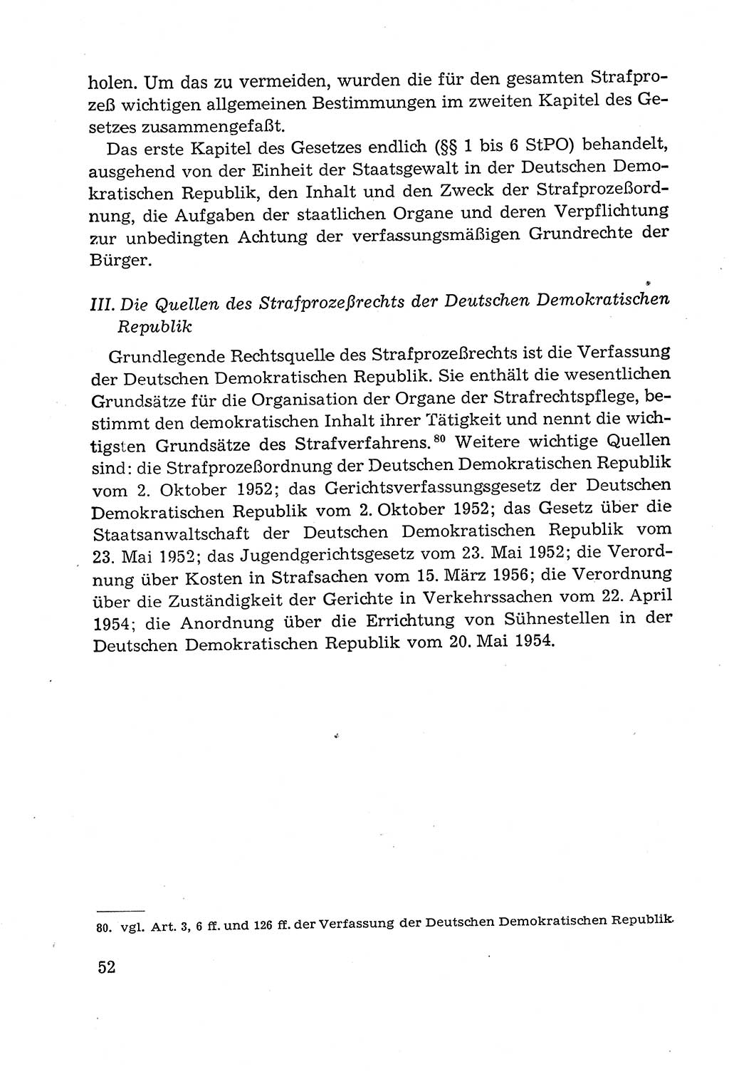 Leitfaden des Strafprozeßrechts der Deutschen Demokratischen Republik (DDR) 1959, Seite 52 (LF StPR DDR 1959, S. 52)