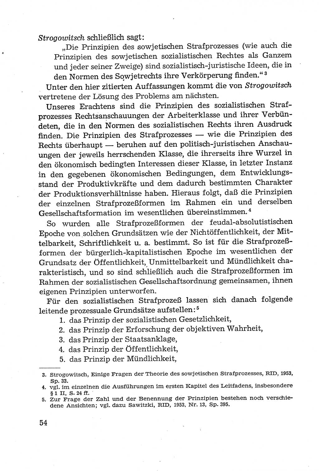 Leitfaden des Strafprozeßrechts der Deutschen Demokratischen Republik (DDR) 1959, Seite 54 (LF StPR DDR 1959, S. 54)