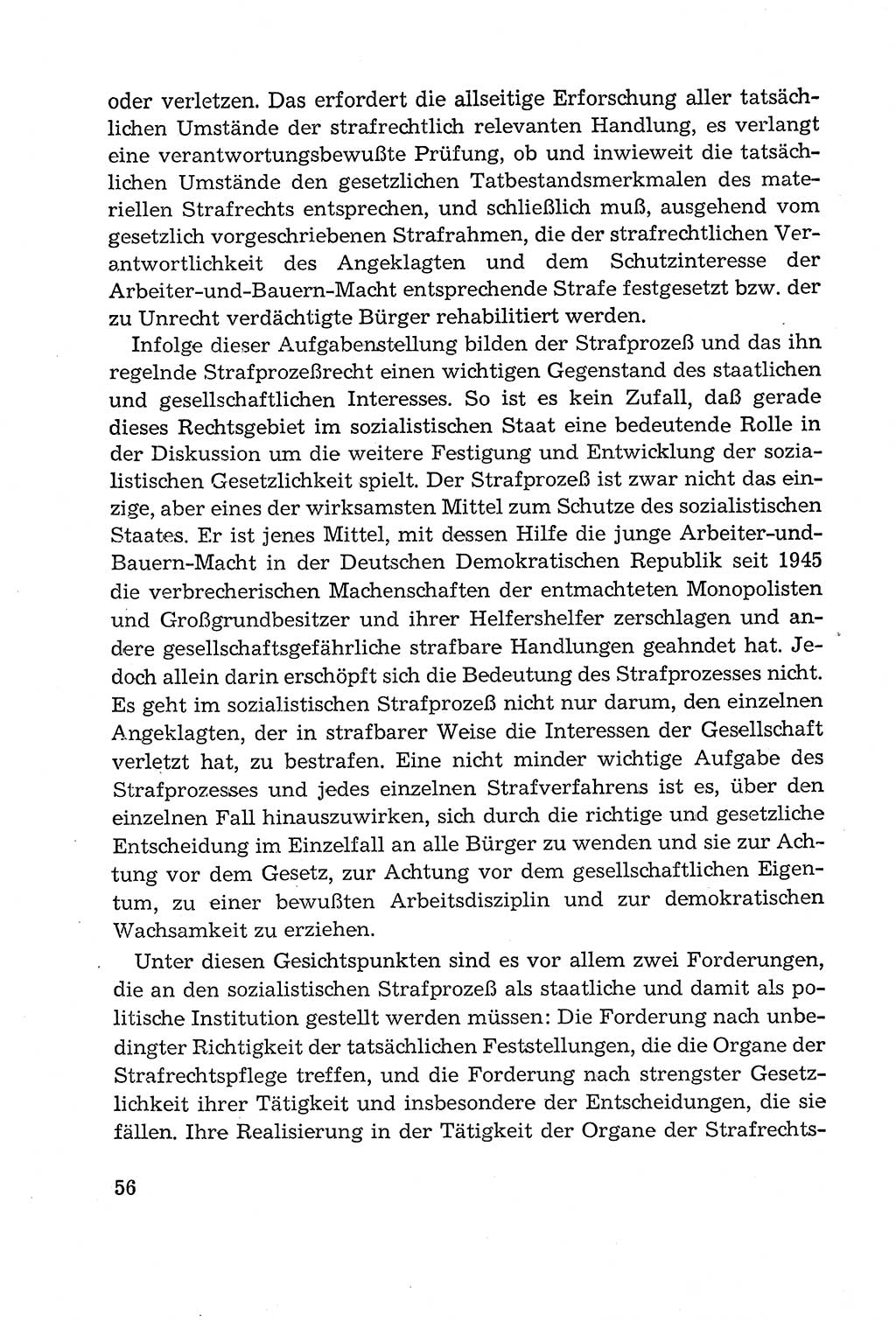 Leitfaden des Strafprozeßrechts der Deutschen Demokratischen Republik (DDR) 1959, Seite 56 (LF StPR DDR 1959, S. 56)