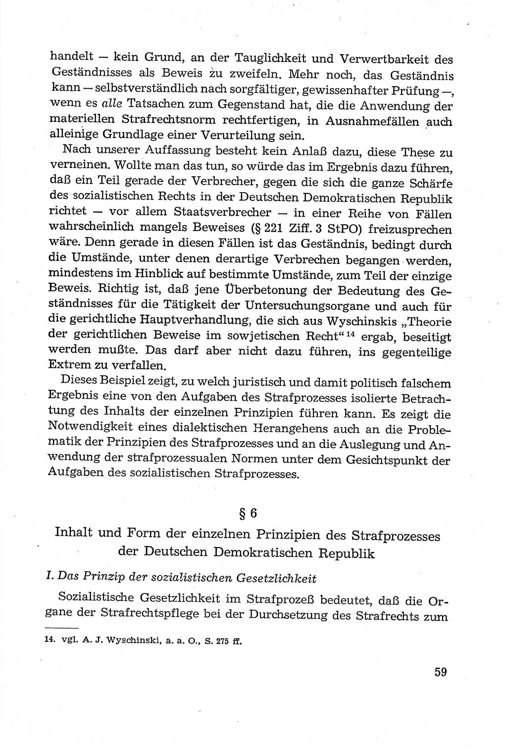 Leitfaden des Strafprozeßrechts der Deutschen Demokratischen Republik (DDR) 1959, Seite 59 (LF StPR DDR 1959, S. 59)