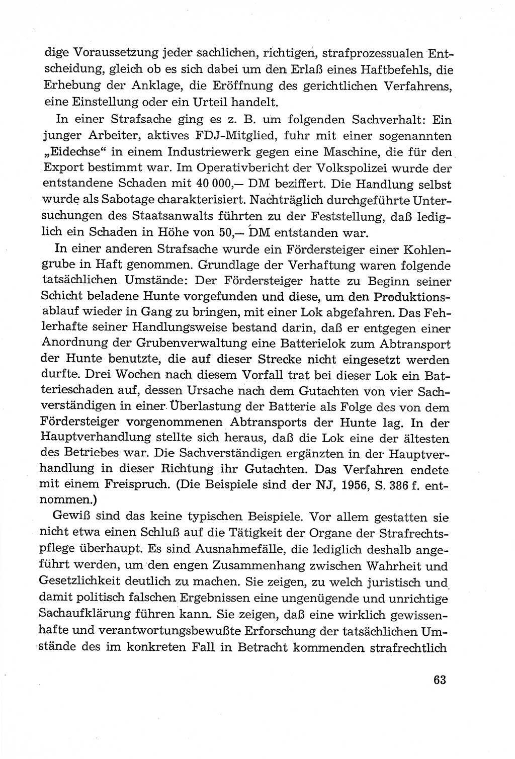 Leitfaden des Strafprozeßrechts der Deutschen Demokratischen Republik (DDR) 1959, Seite 63 (LF StPR DDR 1959, S. 63)