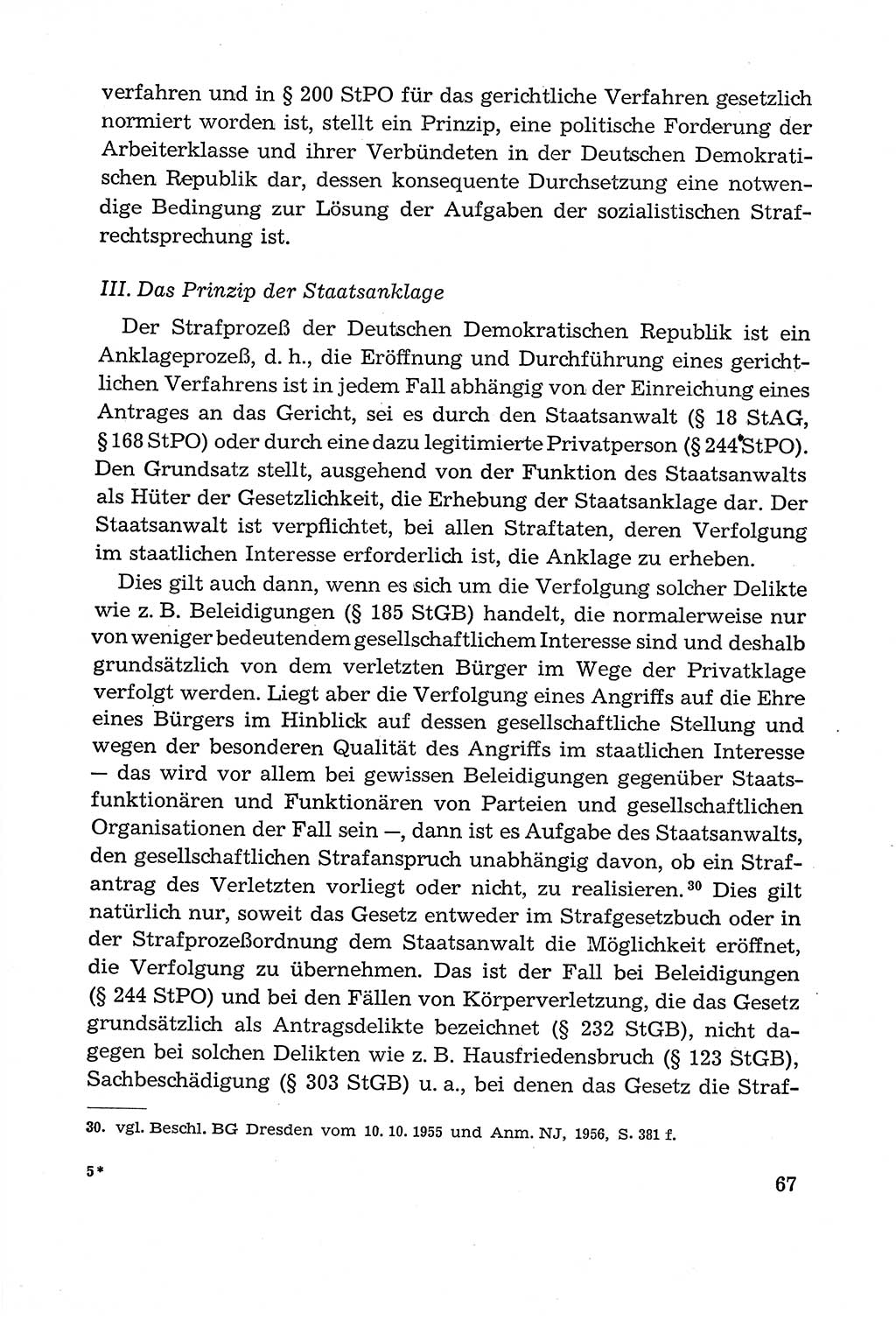 Leitfaden des Strafprozeßrechts der Deutschen Demokratischen Republik (DDR) 1959, Seite 67 (LF StPR DDR 1959, S. 67)