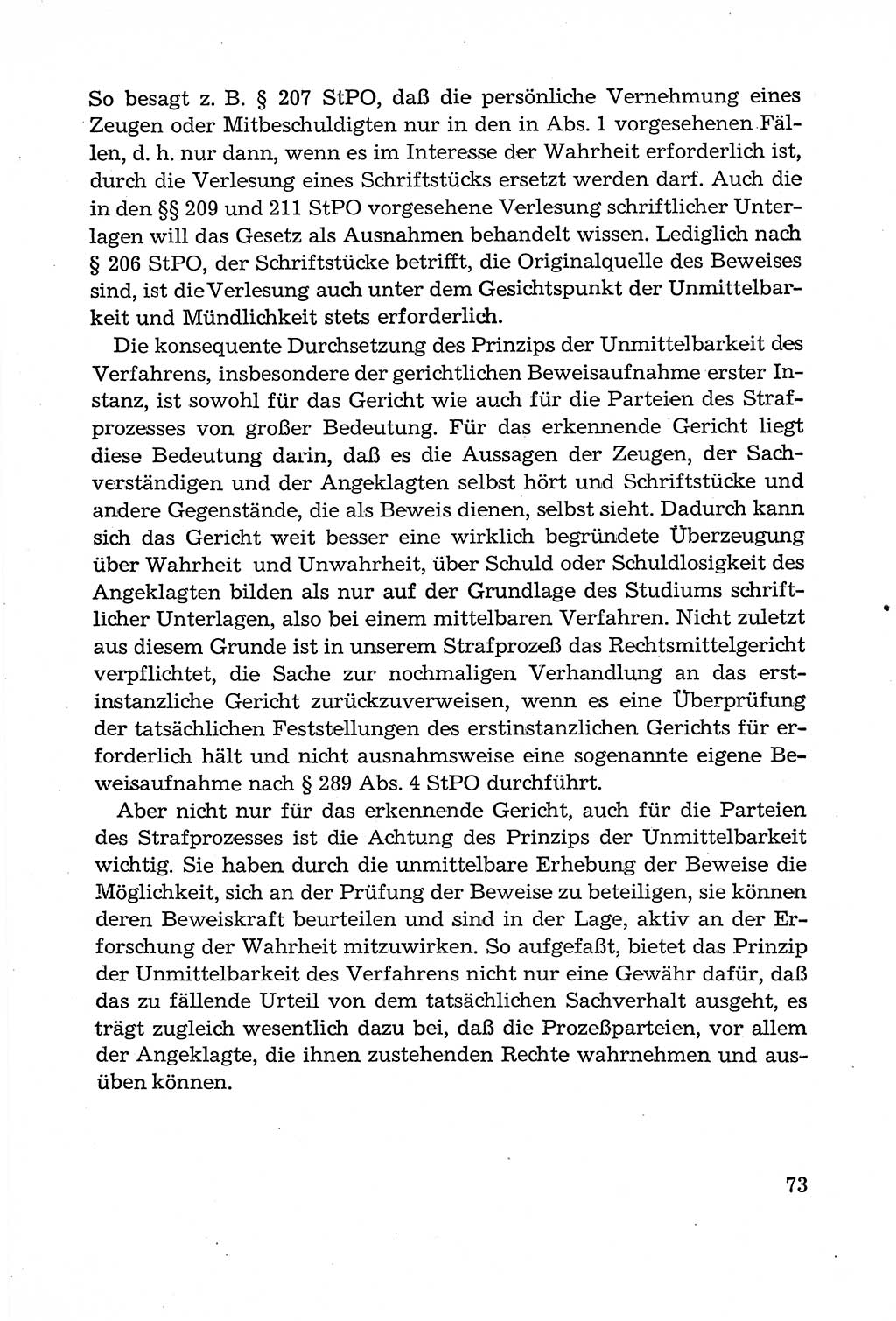 Leitfaden des Strafprozeßrechts der Deutschen Demokratischen Republik (DDR) 1959, Seite 73 (LF StPR DDR 1959, S. 73)