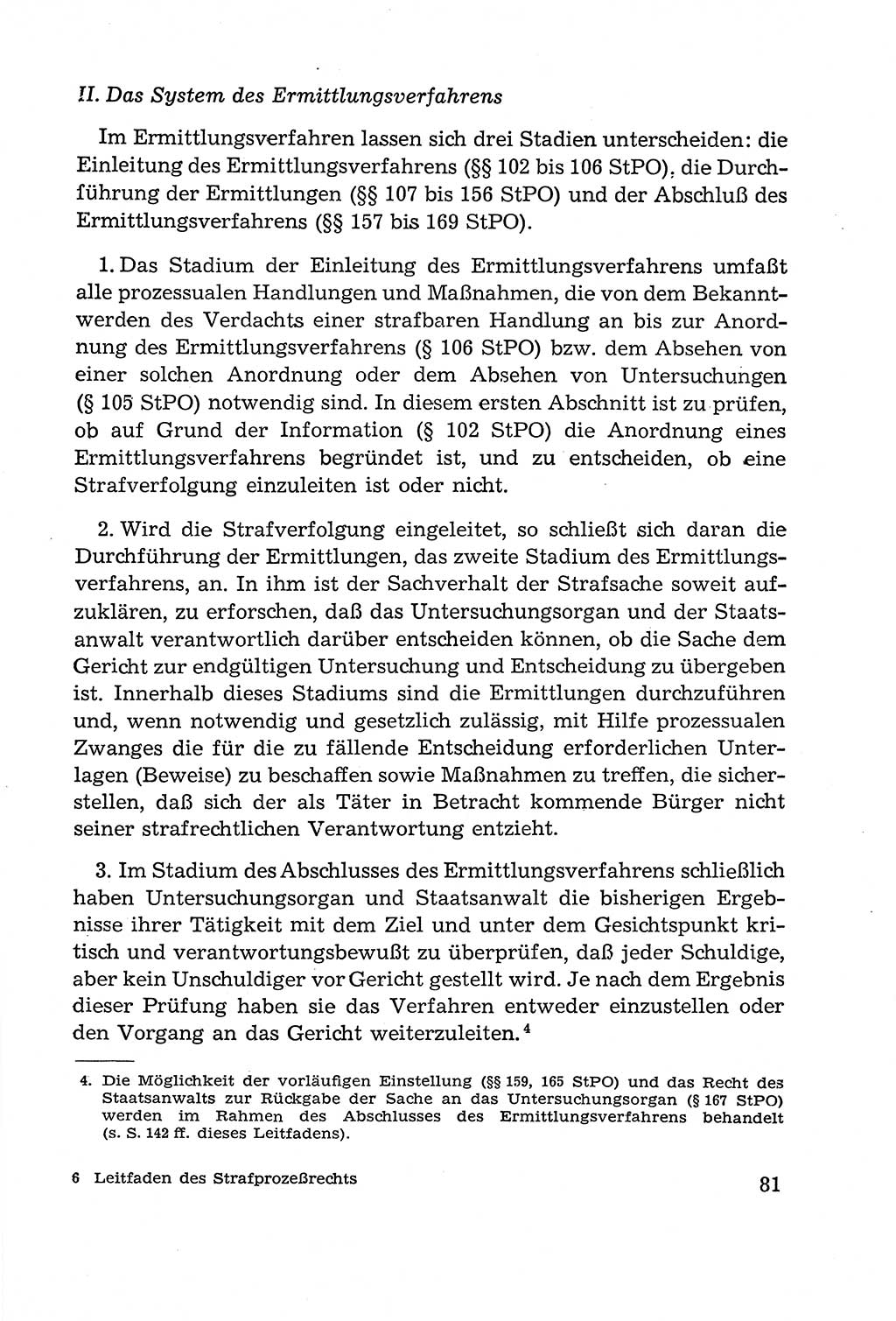 Leitfaden des Strafprozeßrechts der Deutschen Demokratischen Republik (DDR) 1959, Seite 81 (LF StPR DDR 1959, S. 81)