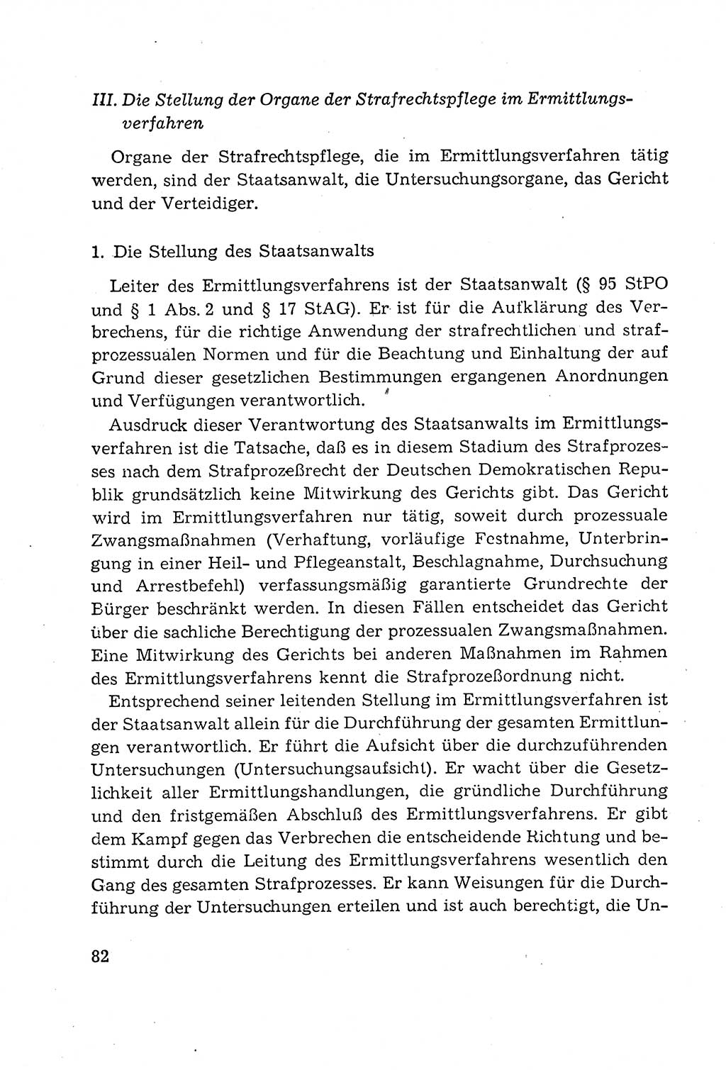 Leitfaden des Strafprozeßrechts der Deutschen Demokratischen Republik (DDR) 1959, Seite 82 (LF StPR DDR 1959, S. 82)