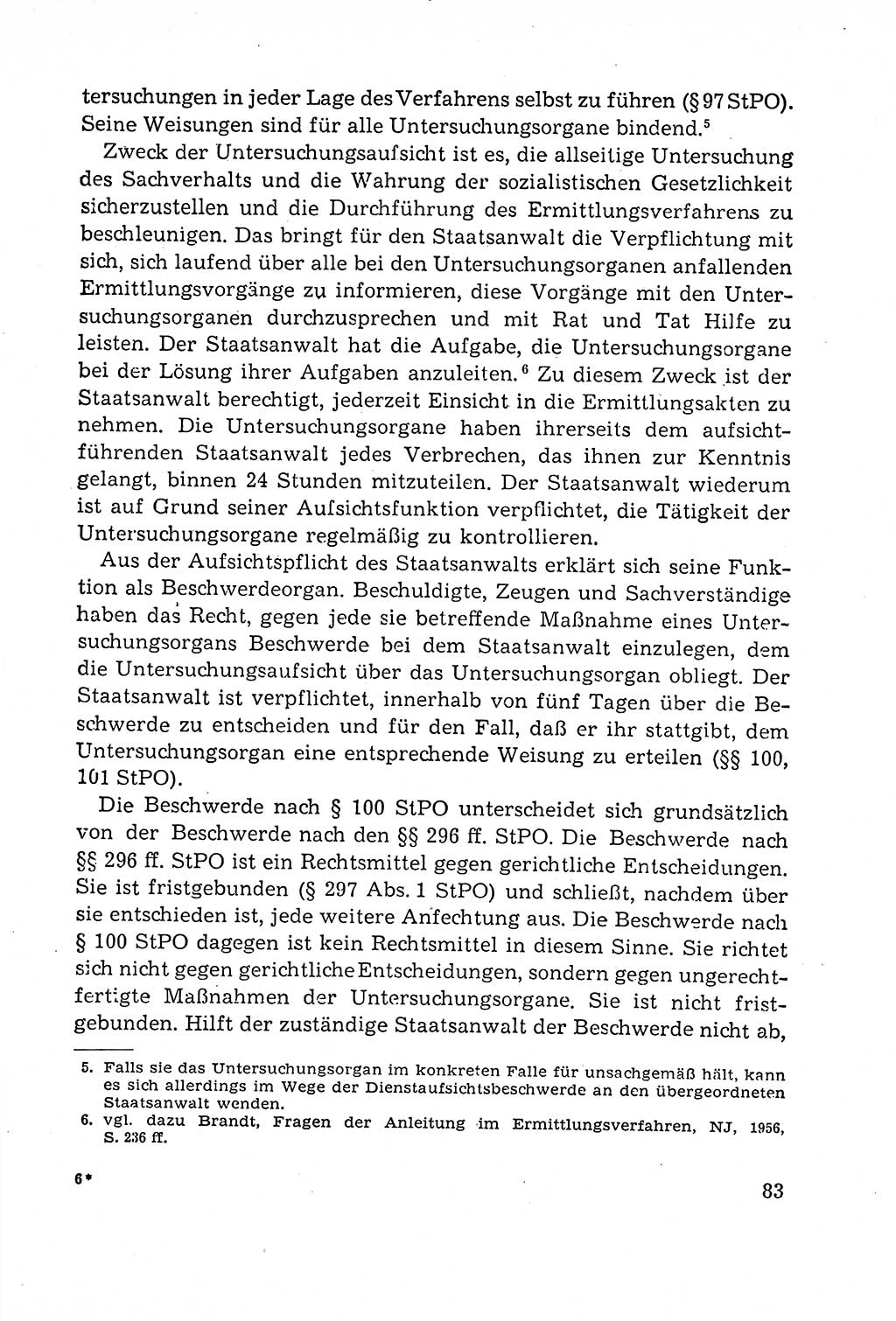 Leitfaden des Strafprozeßrechts der Deutschen Demokratischen Republik (DDR) 1959, Seite 83 (LF StPR DDR 1959, S. 83)
