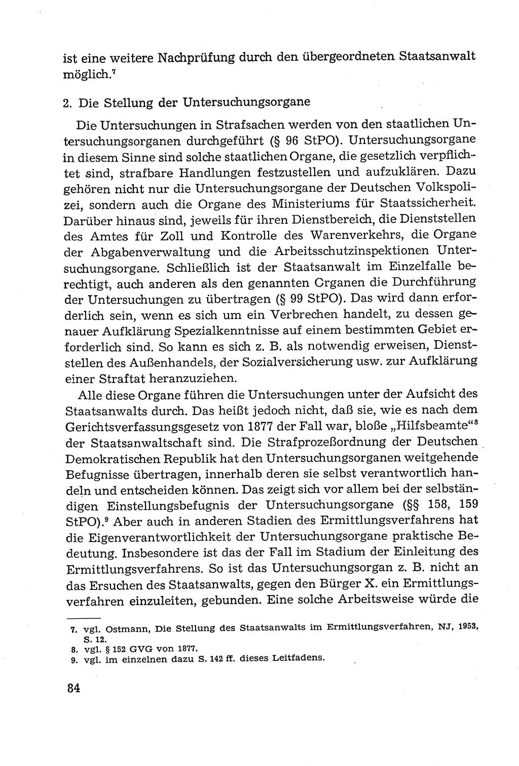 Leitfaden des Strafprozeßrechts der Deutschen Demokratischen Republik (DDR) 1959, Seite 84 (LF StPR DDR 1959, S. 84)