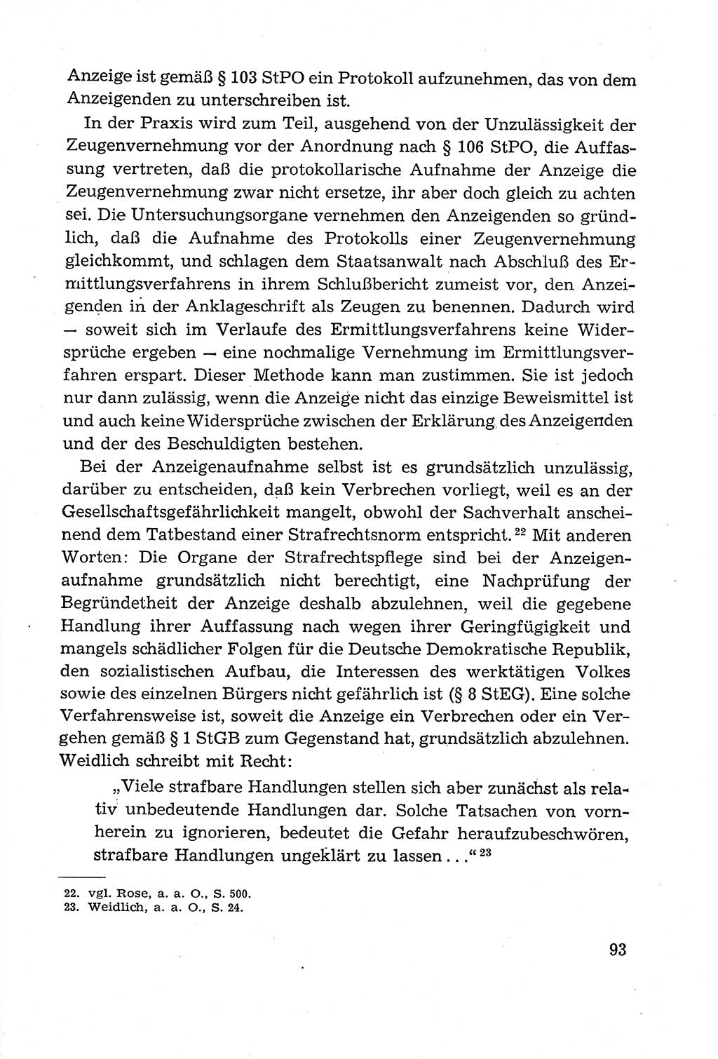 Leitfaden des Strafprozeßrechts der Deutschen Demokratischen Republik (DDR) 1959, Seite 93 (LF StPR DDR 1959, S. 93)