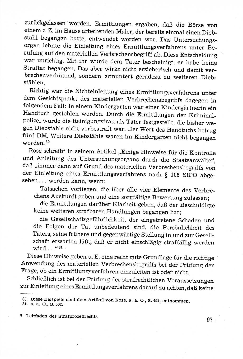 Leitfaden des Strafprozeßrechts der Deutschen Demokratischen Republik (DDR) 1959, Seite 97 (LF StPR DDR 1959, S. 97)