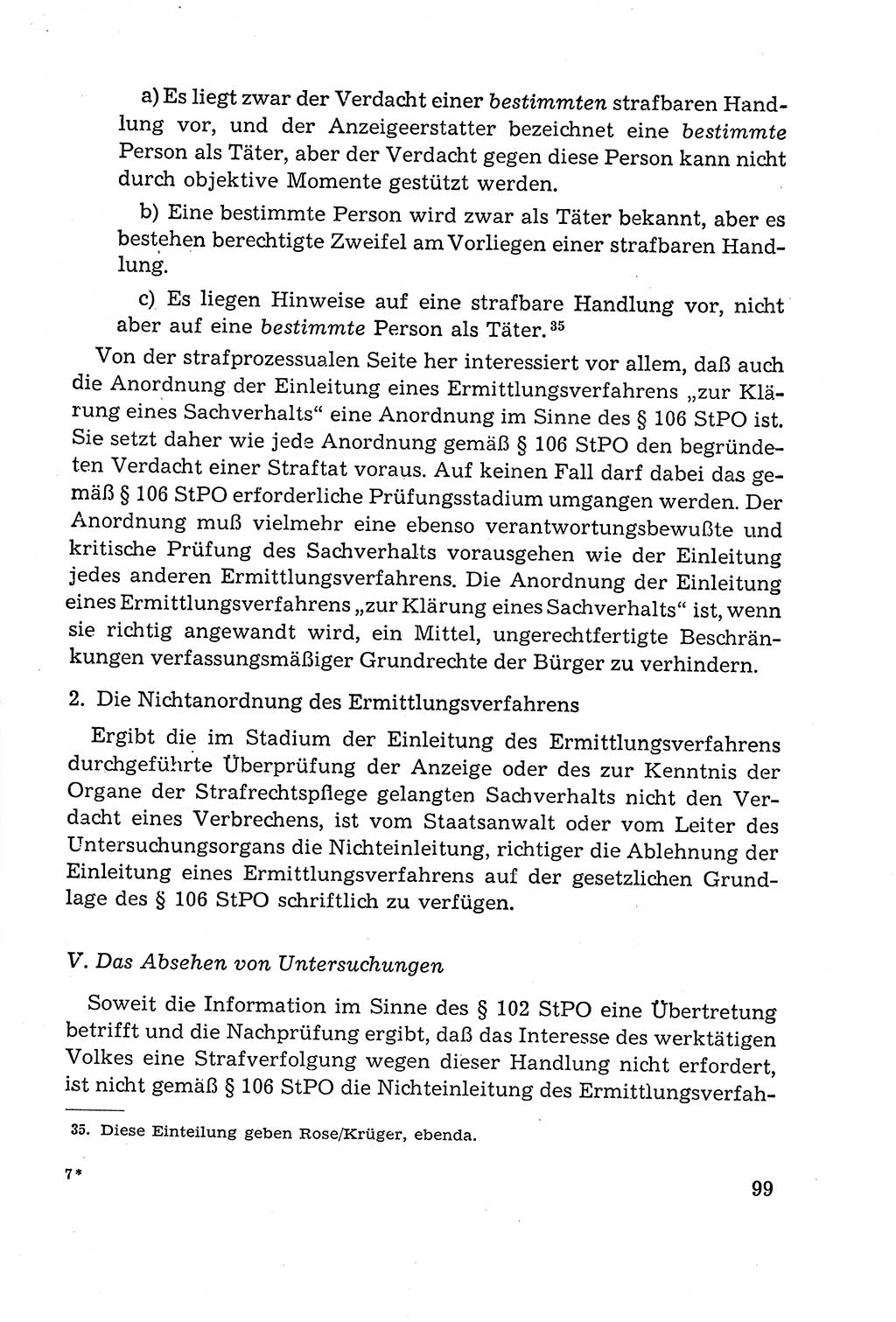 Leitfaden des Strafprozeßrechts der Deutschen Demokratischen Republik (DDR) 1959, Seite 99 (LF StPR DDR 1959, S. 99)